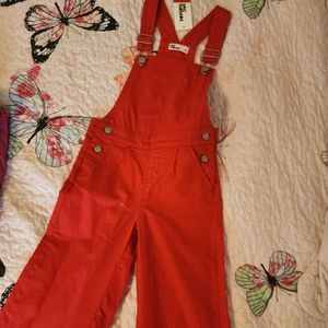 Red overalls